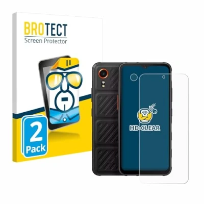 Abbildung von BROTECT (2 Stück Schutzfolie für Samsung Galaxy XCover 7 (Display+Kamera) Displayschutz Folie Ultra Klar