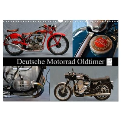 Abbildung von Deutsche Motorrad Oldtimer (Wandkalender 2025 DIN A3 quer), CALVENDO Monatskalender: Mechanische Legenden (CALVENDO Mobilitaet)
