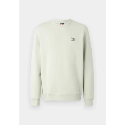 Abbildung von Tommy Jeans Badge CREW Sweatshirt, Herren, Größe: 46, Misty sage tonal