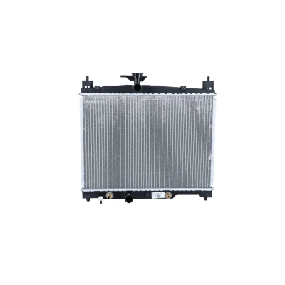 Abbildung von NRF 53599 Kühler, Motorkühlung Aluminium 485 350 17 mit Anbauteilen Kühlrippen gelötet TOYOTA: Yaris I Schrägheck