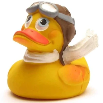 Abbildung von Duckshop I Badeente Quietscheente Pilot Duck