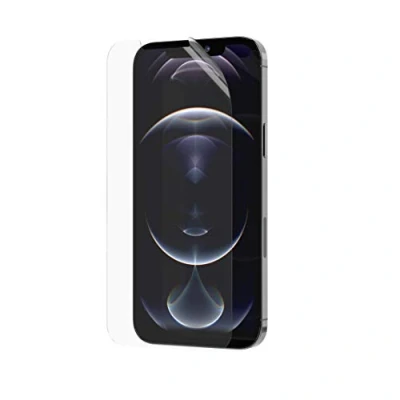 Abbildung von tech21 Impact Shield Displayschutzfolie für Apple iPhone 12 Pro Max mit kratzfesten und antimikrobiellen Eigenschaften