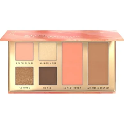 Abbildung von Catrice Sun Glow Eye &amp; Cheek Palette, Rougepalette, Mehrfarbig, 6 Farben, langanhaltend, schimmernd, matt, vegan, ölfrei, ohne Parfüm, Alkohol, 1er Pack (10g)