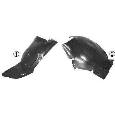 Abbildung von VAN WEZEL 4028437 Radhausschale vorne links vorderer Teil Kunststoff PEUGEOT: 206 Schrägheck, SW