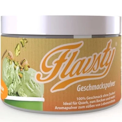 Abbildung von Flavsty® Geschmackspulver Pistazie Veganes ohne Zucker Aromapulver Flavorpowder