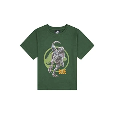 Abbildung von Jurassic World DINO Tshirt print für Kinder, Größe: 140, Dunkelgrün