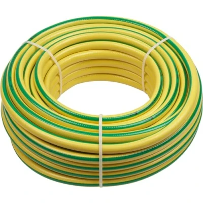 Abbildung von Meister Schlauch Trikotgewebe, 12,7 mm (1/2 Zoll) 40 m Länge Zur Bewässerung großflächiger Gärten Knickfest &amp; Abriebfest UV beständig/Gartenschlauch aus Erst PVC/Wasserschlauch / 9930150