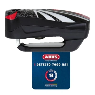 Abbildung von Abus Detecto 7000 RS1 Flame Black Motorrad schlösser