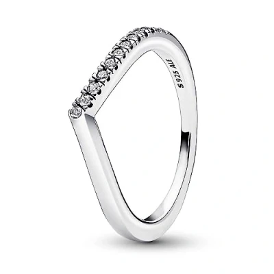 Abbildung von Pandora WISH HALF Sparkling Ring, Damen, Größe: 48, Sterling silver