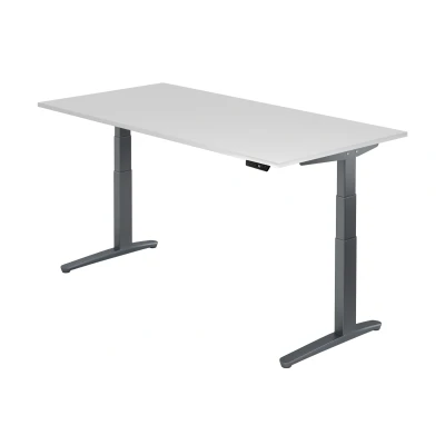 Abbildung von Hammerbacher Schreibtisch XBHM2E Weiß/Graphit