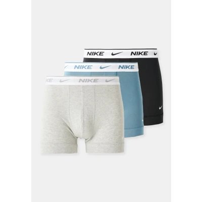 Abbildung von Nike Herren Trunk 3pk Unterwäsche, Blk/Gry H/Smokey Blue White Wb, L