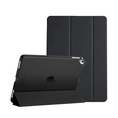 Abbildung von ProCase iPad Pro 12.9 Zoll 2017/2015 Hülle Cover (Alte Model, 1st und 2nd Gen.), Ultra Dünn Leicht Stand Schutzhülle Shell mit Translucent Frosted Rückhülle Schwarz