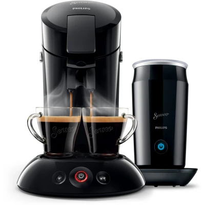 Abbildung von Philips Senseo Kaffeepadmaschine Original HD6553/65, inkl. Milchaufschäumer im Wert von 79,99 UVP