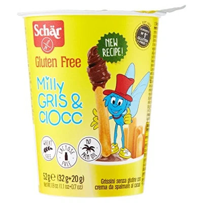 Abbildung von 6x Schar Gris &amp; Ciocc Grissini con crema al cioccolato senza glutine Glutenfreie mit Kakaocreme 52 g