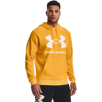 Abbildung von Under Armour Rival Fleece Big Logo Hoodie Orange/Weiß Small Herren