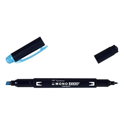 Abbildung von Tombow WA TC96 Textmarker MONO edge mit Keil und Rundspitze sky blue, 180 x 10 2 cm