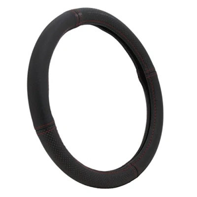 Abbildung von DBS Lenkradbezug 37/39 cm Schwarz + Rot PKW/Auto Universal Kunstleder rutschfest