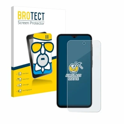 Abbildung von BROTECT Entspiegelungs Schutzglas für Samsung Galaxy A35 5G Schutz Folie Panzerfolie Glas Matt [Extrem Kratzfest 9H, Anti Reflex, Fingerprint]