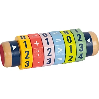 Abbildung von small foot Rechenrolle Kleines 1x1 „Educate“, Grundrechenarten Rechenschieber Abakus Rechenhilfe, ab 6 Jahren, 10527