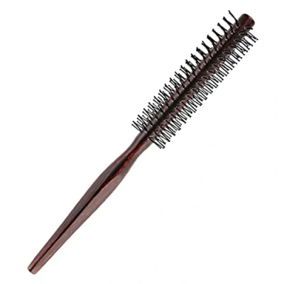 Abbildung von 1 Stück Rundbürste,Haarbürste Rund,Rundbürste Klein,Rundbürste Bart,Haarbürste Rund zum Föhnen Klein,für Kurzes Haar,lange Haare,Pony,Bart,Nylon Borste,21cm