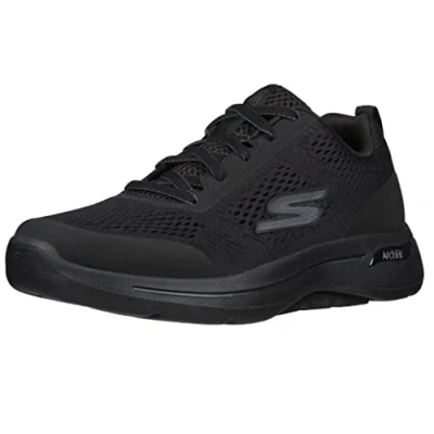 Abbildung von Skechers Herren Gowalk Arch Fit Athletic Workout Walking Schuh mit luftgekühltem Schaumstoff Sneaker, Schwarz, 44.5 EU X Weit