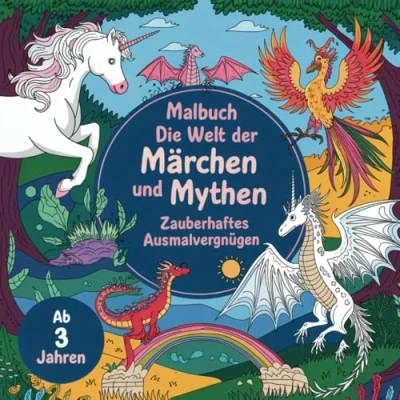 Abbildung von Die Welt der Märchen und Mythen: Malbuch mit 50 zauberhaften Ausmalbildern für Kinder ab 3 Jahren