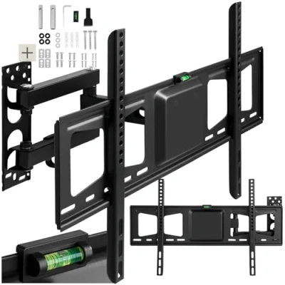 Abbildung von tectake TV Wandhalterung neigbar, schwenkbar für 32&quot; Wandhalterung, (mit Montagematerial, Hohe Qualität)