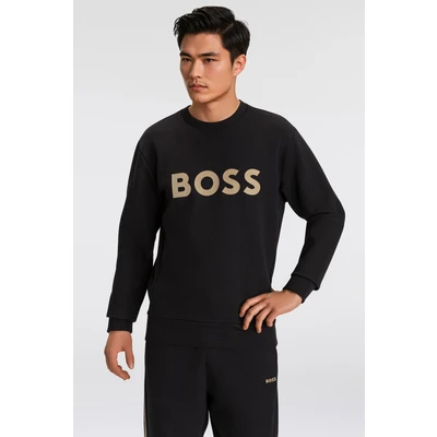 Abbildung von BOSS Salbo Sweatshirt, Herren, Größe: Medium, Black