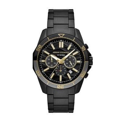 Abbildung von Armani Exchange Tradiitional Spencer Uhr, Herren, Größe: One Size, Black