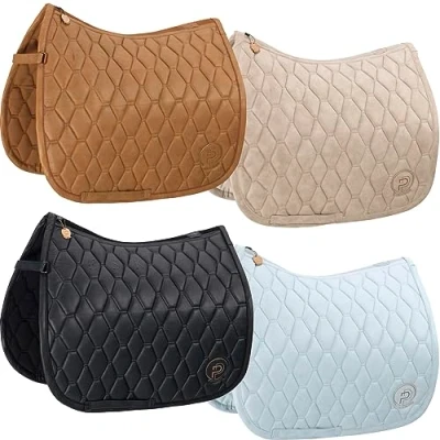 Abbildung von Eskadron Platinum Dressursatteldecke Metallic Faux Leather Powder Blue Pony