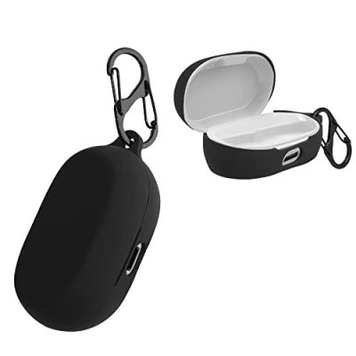 Abbildung von kwmobile Hülle kompatibel mit Jabra Elite 7 Pro/Elite Active Kopfhörer Case TPU Silikon Cover Schutzhülle in Schwarz
