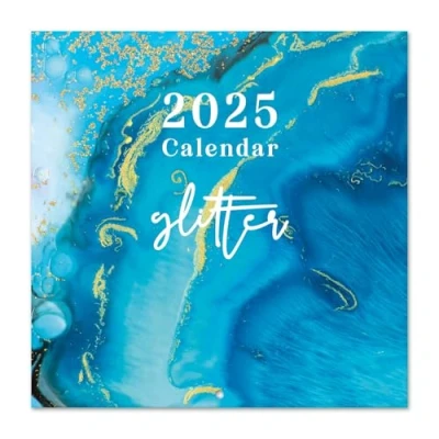 Abbildung von Kalender 2025 Wandkalender Grupo Erik Glitter Familienplaner 30 x cm 12 Monate + Letzten 4 2023 auf einer Seite