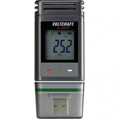 Abbildung von VOLTCRAFT Temperatur Datenlogger, Luftfeuchte Luftdruck Datenlogger DL 220THP Messgröße Temperatur, Luftfeu (DL 220THP)