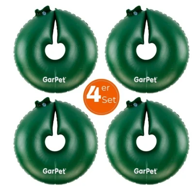 Abbildung von GarPet Gießkanne 4x Bewässerungs für Bäume Donut Wassersack Gieß Ring Baum Sack