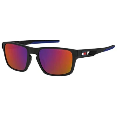 Abbildung von Tommy Hilfiger Unisex Th 1952/s Sunglasses, Matte Black Blue, 55