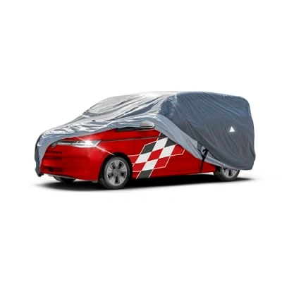Abbildung von WALSER Premium Abdeckplane Auto All Weather Plus, wasserdicht, Bus Abdeckplane, Transporter L kompatibel mit VW Caddy/T4/T5/T6, Mercedes Viano/Vito