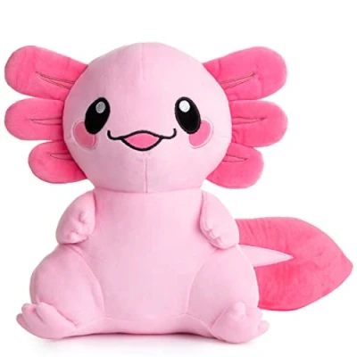 Abbildung von corimori Axolotl Plüschtier Pink 25cm Beeps der Weißling Süßes Kuscheltier