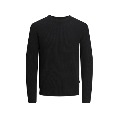 Abbildung von Jack &amp; Jones Premium Jjeperfect CREW NECK Strickpullover, Herren, Größe: Small, Black