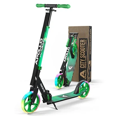 Abbildung von Apollo Phantom Pro City Scooter XXL Räder, faltbar, höhenverstellbar, Tretroller für Erwachsene, Kinder und Jugendliche, kompakter Roller