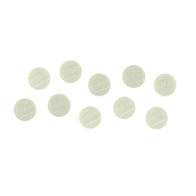 Abbildung von Nobo Magnete für magnetisches Whiteboards, 10 Stück, 38 mm, Weiß, 1915315