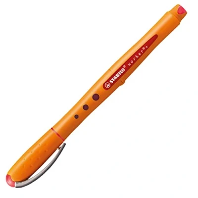 Abbildung von Tintenroller STABILO worker+ fein Einzelstift rot