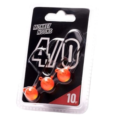 Abbildung von Bleikopf Monkey Hook Size 4/0 Orange Yellow 10g