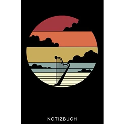 Abbildung von NOTIZBUCH: A5 Notizbuch KARIERT Geschenkidee für Harfespieler Harfebuch Harfe spielen lernen Musiker Geschenk Kinder Erwachsene Anfänger Geburtstag