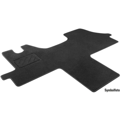 Abbildung von WALSER 80266 Fußmattensatz Textil vorne 1 schwarz Maßgefertigt RENAULT: MASTER 3 Kasten, Bus, Pritsche/Fahrgestell