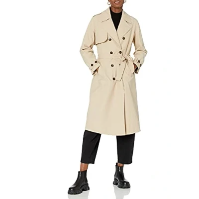 Abbildung von The Drop Noa Trenchcoat für Damen, Hummus, Größe XS