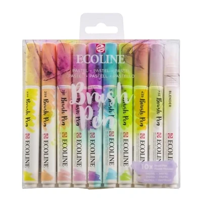 Abbildung von Ecoline Set mit 10 Brush Pens Pastell