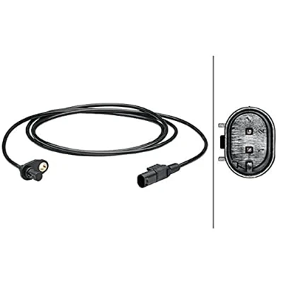 Abbildung von HELLA 6PU 012 679 421 ABS Sensor Hinterachse aktiver 2 1850 MERCEDES BENZ: Sprinter 3.5 T Kastenwagen, 5 Pritsche/Fahrgestell