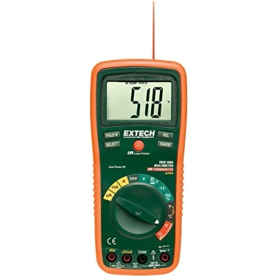 Abbildung von Extech EX470A True RMS Multimeter und Infrarot Thermometer, Grün