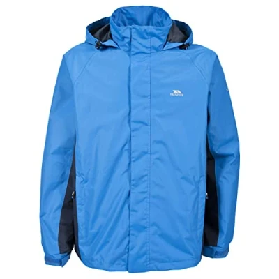 Abbildung von Trespass Rogan II, Flint, XS, Wasserdichte Jacke mit einrollbarer Kapuze für Herren, X Small, Grau