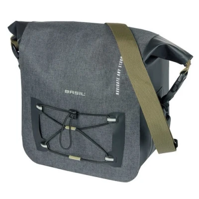 Abbildung von Lenkertasche Basil Navigator Storm KF 10 11 Liter 27 X 24 15 Cm Schwarz